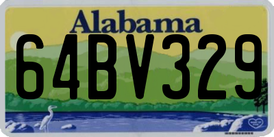 AL license plate 64BV329