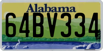 AL license plate 64BV334