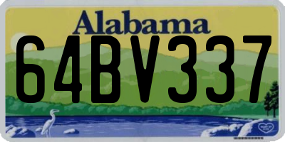 AL license plate 64BV337