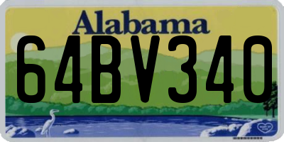 AL license plate 64BV340
