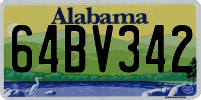 AL license plate 64BV342