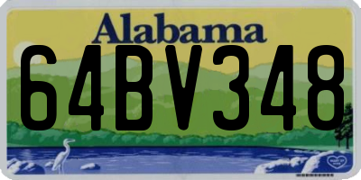 AL license plate 64BV348