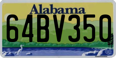 AL license plate 64BV350