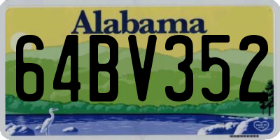 AL license plate 64BV352