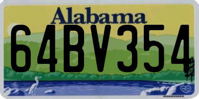 AL license plate 64BV354
