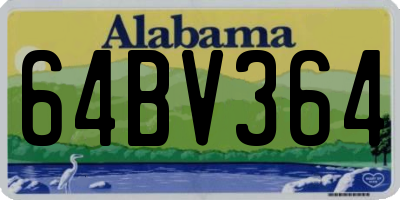 AL license plate 64BV364