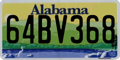 AL license plate 64BV368