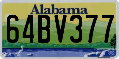 AL license plate 64BV377