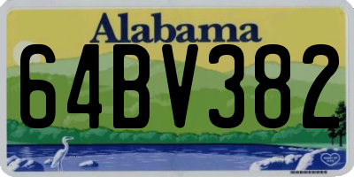AL license plate 64BV382