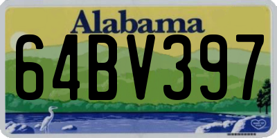 AL license plate 64BV397