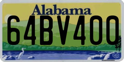 AL license plate 64BV400