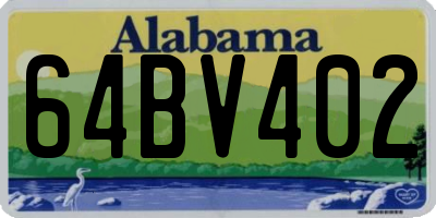 AL license plate 64BV402
