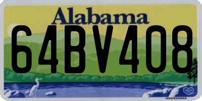 AL license plate 64BV408