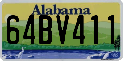 AL license plate 64BV411