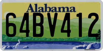 AL license plate 64BV412