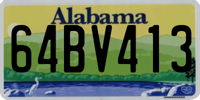 AL license plate 64BV413