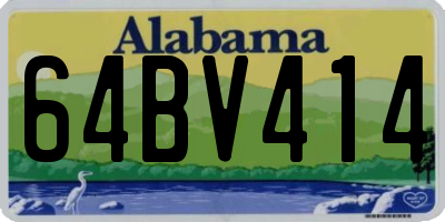 AL license plate 64BV414