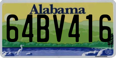 AL license plate 64BV416