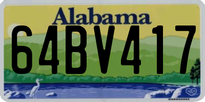 AL license plate 64BV417