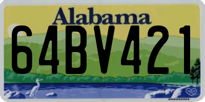 AL license plate 64BV421