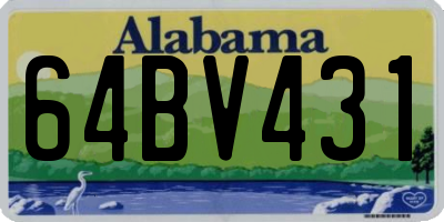 AL license plate 64BV431