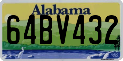 AL license plate 64BV432