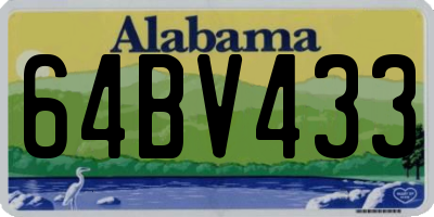 AL license plate 64BV433