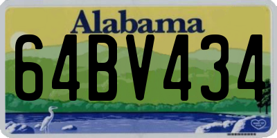 AL license plate 64BV434