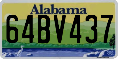 AL license plate 64BV437