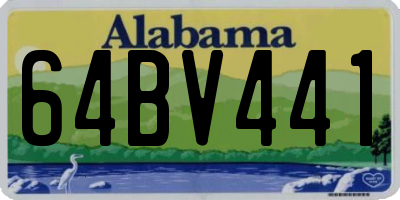 AL license plate 64BV441