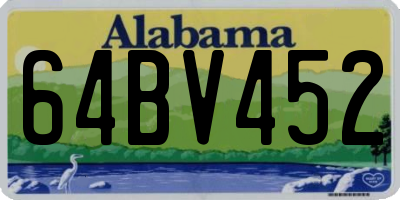 AL license plate 64BV452