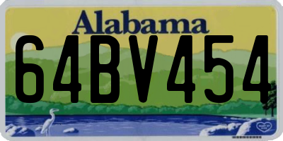 AL license plate 64BV454