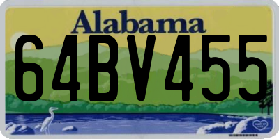 AL license plate 64BV455