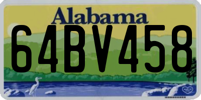 AL license plate 64BV458