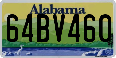 AL license plate 64BV460