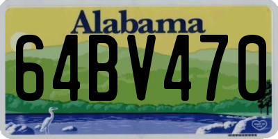 AL license plate 64BV470