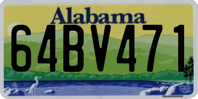 AL license plate 64BV471