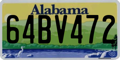 AL license plate 64BV472