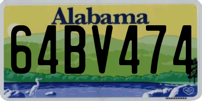 AL license plate 64BV474