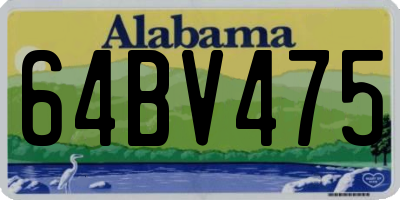 AL license plate 64BV475