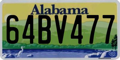 AL license plate 64BV477