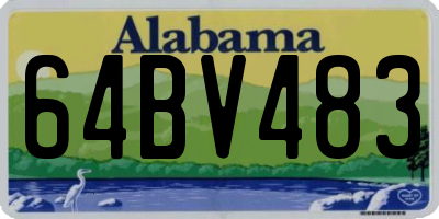 AL license plate 64BV483