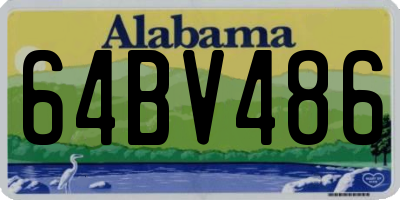 AL license plate 64BV486