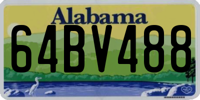 AL license plate 64BV488