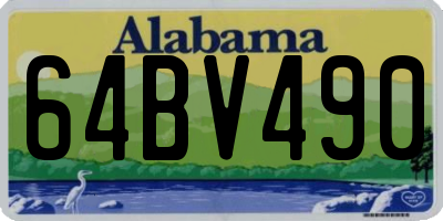 AL license plate 64BV490