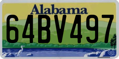 AL license plate 64BV497