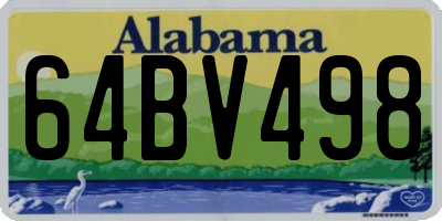 AL license plate 64BV498