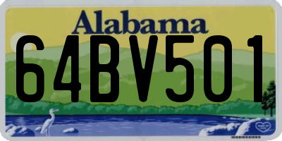 AL license plate 64BV501