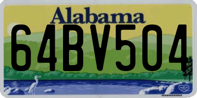 AL license plate 64BV504