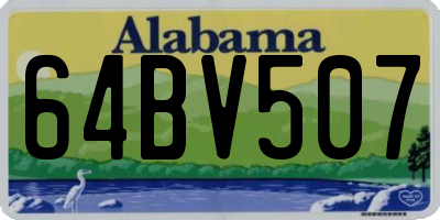 AL license plate 64BV507
